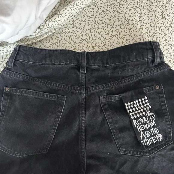 Ksubi Black Denim Jean Shorts
